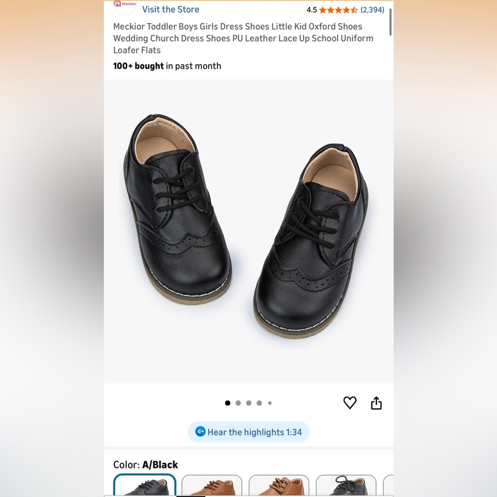 Classic dress shoes toddler boy size 6 toddler